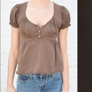Brandy Melville Brown Blair top